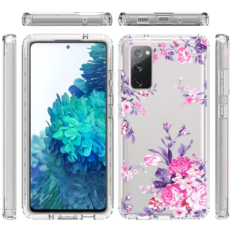 For Samsung Galaxy S20 FE 2 in 1 High Transparent Painted Shockproof PC + TPU Protective Case