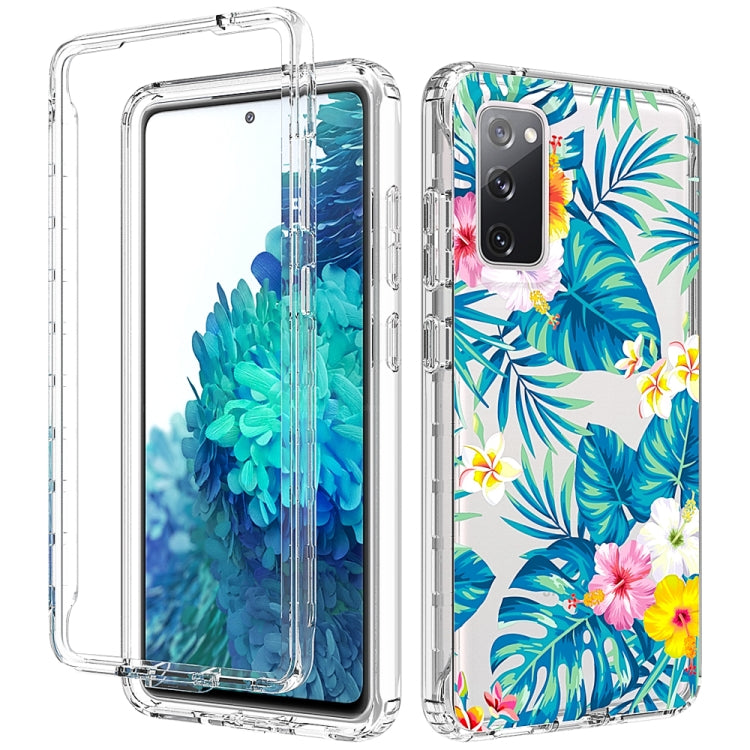 For Samsung Galaxy S20 FE 2 in 1 High Transparent Painted Shockproof PC + TPU Protective Case