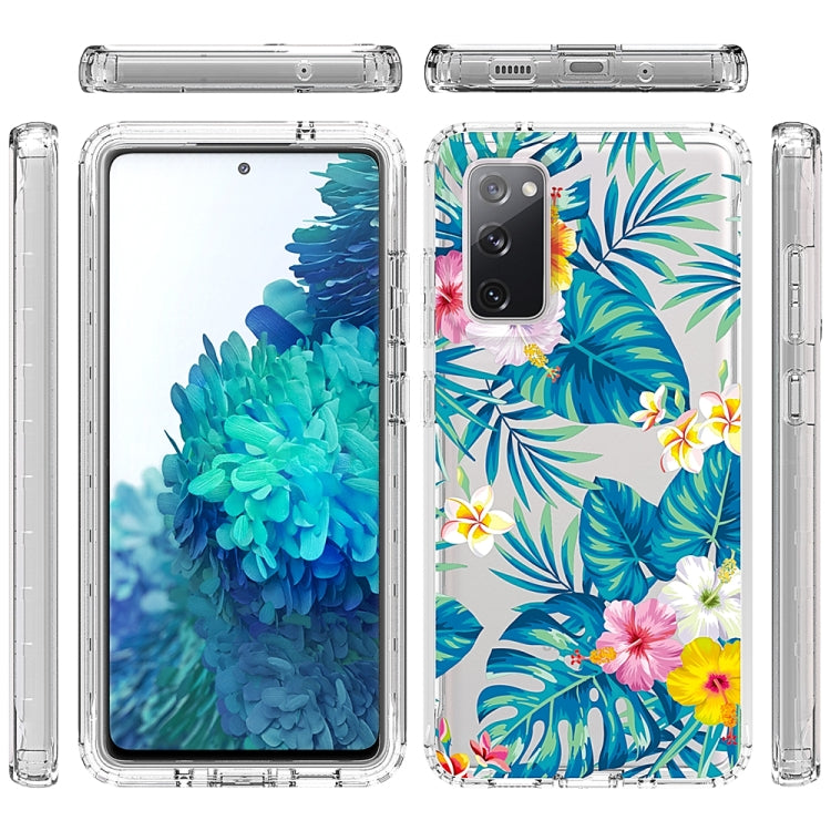 For Samsung Galaxy S20 FE 2 in 1 High Transparent Painted Shockproof PC + TPU Protective Case