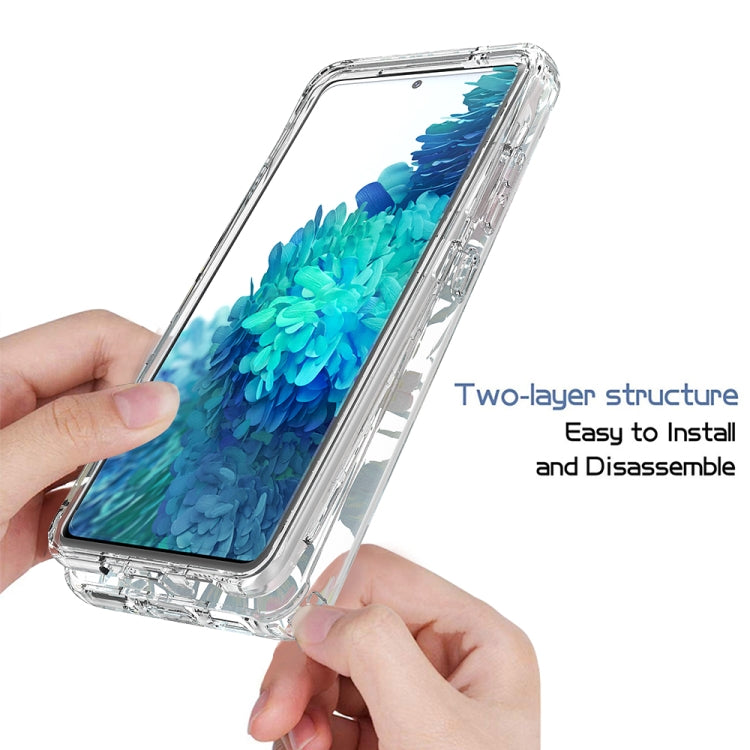 For Samsung Galaxy S20 FE 2 in 1 High Transparent Painted Shockproof PC + TPU Protective Case