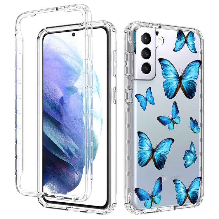 For Samsung Galaxy S21+ 5G 2 in 1 High Transparent Painted Shockproof PC + TPU Protective Case