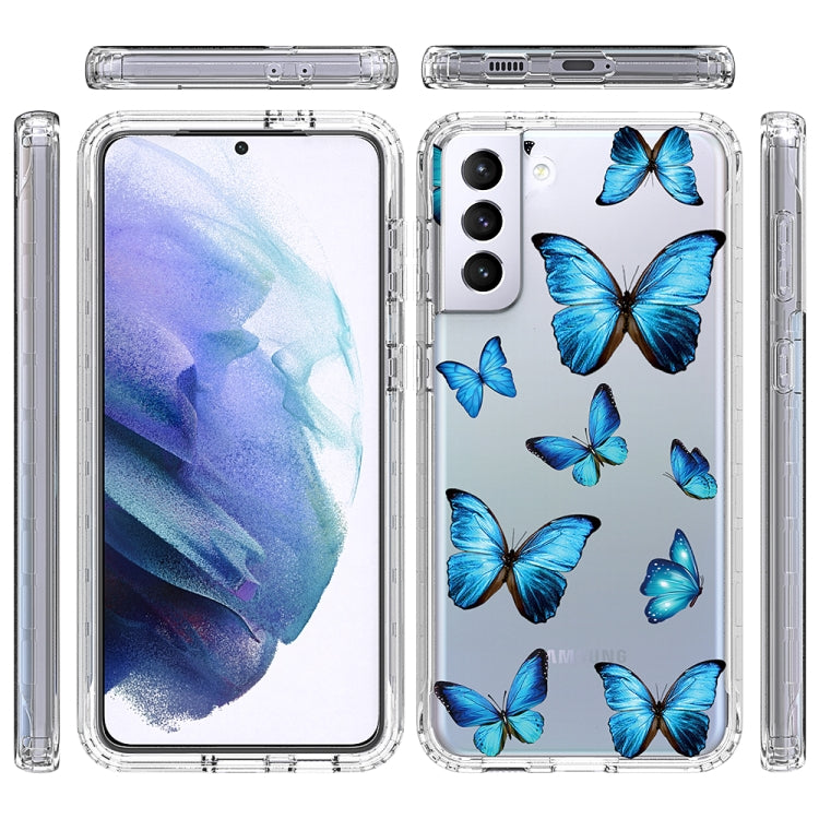 For Samsung Galaxy S21+ 5G 2 in 1 High Transparent Painted Shockproof PC + TPU Protective Case