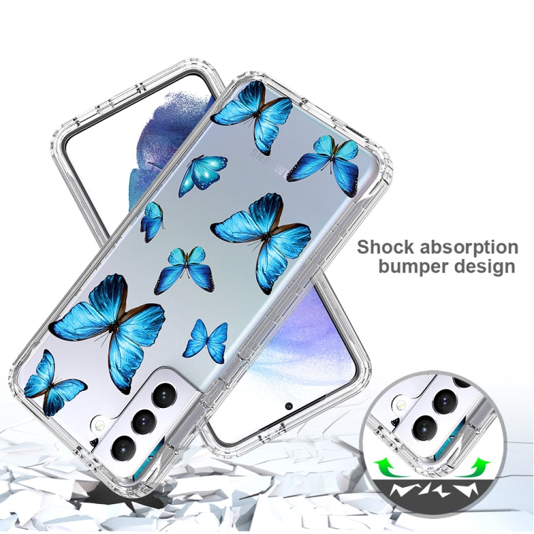 For Samsung Galaxy S21+ 5G 2 in 1 High Transparent Painted Shockproof PC + TPU Protective Case
