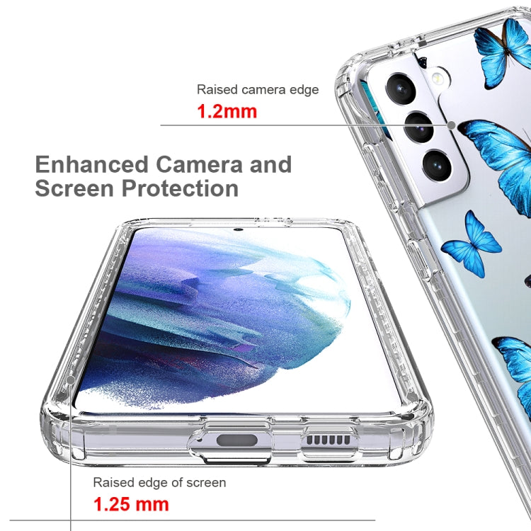 For Samsung Galaxy S21+ 5G 2 in 1 High Transparent Painted Shockproof PC + TPU Protective Case