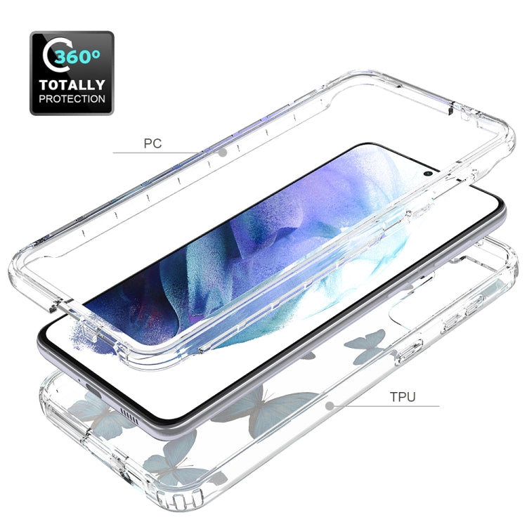 For Samsung Galaxy S21+ 5G 2 in 1 High Transparent Painted Shockproof PC + TPU Protective Case