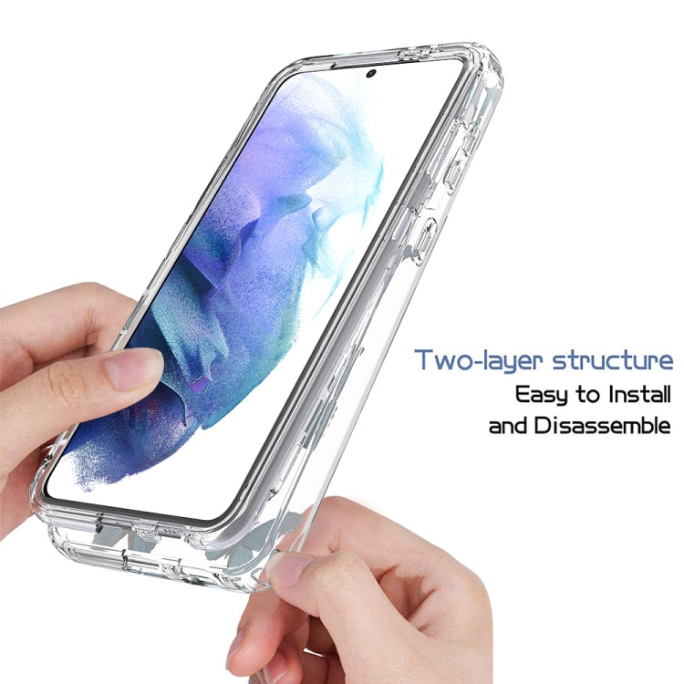 For Samsung Galaxy S21+ 5G 2 in 1 High Transparent Painted Shockproof PC + TPU Protective Case