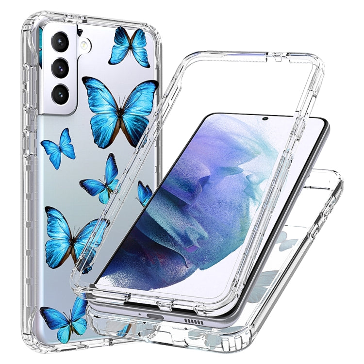For Samsung Galaxy S21+ 5G 2 in 1 High Transparent Painted Shockproof PC + TPU Protective Case