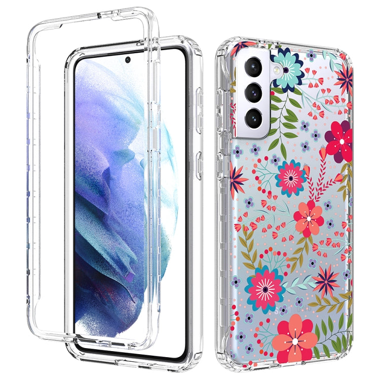 For Samsung Galaxy S21+ 5G 2 in 1 High Transparent Painted Shockproof PC + TPU Protective Case