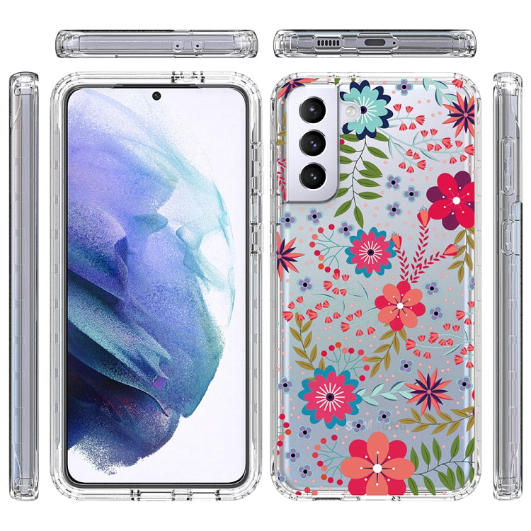 For Samsung Galaxy S21+ 5G 2 in 1 High Transparent Painted Shockproof PC + TPU Protective Case