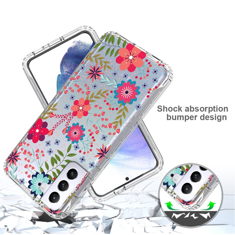 For Samsung Galaxy S21+ 5G 2 in 1 High Transparent Painted Shockproof PC + TPU Protective Case