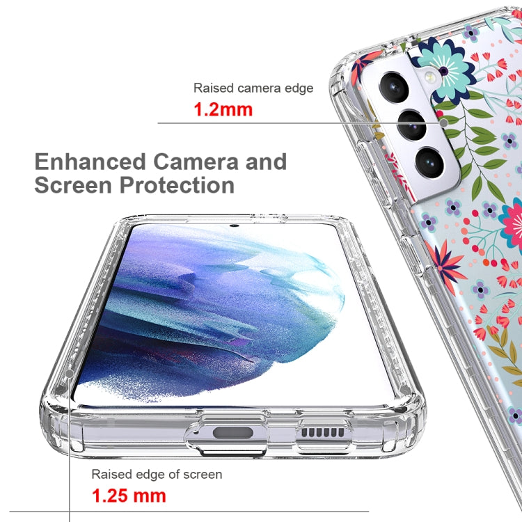 For Samsung Galaxy S21+ 5G 2 in 1 High Transparent Painted Shockproof PC + TPU Protective Case