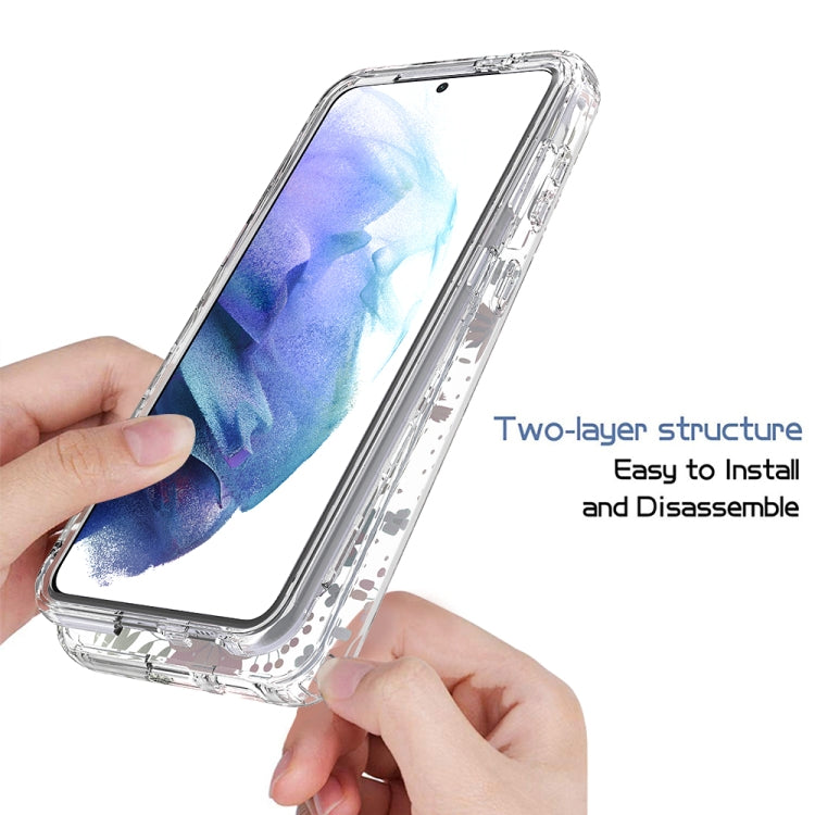 For Samsung Galaxy S21+ 5G 2 in 1 High Transparent Painted Shockproof PC + TPU Protective Case