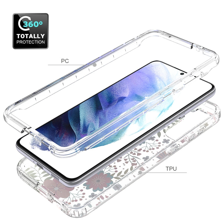 For Samsung Galaxy S21+ 5G 2 in 1 High Transparent Painted Shockproof PC + TPU Protective Case