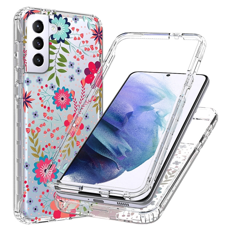 For Samsung Galaxy S21+ 5G 2 in 1 High Transparent Painted Shockproof PC + TPU Protective Case