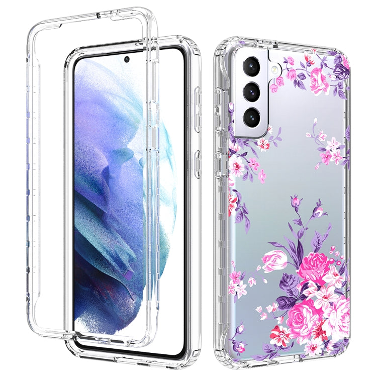 For Samsung Galaxy S21+ 5G 2 in 1 High Transparent Painted Shockproof PC + TPU Protective Case