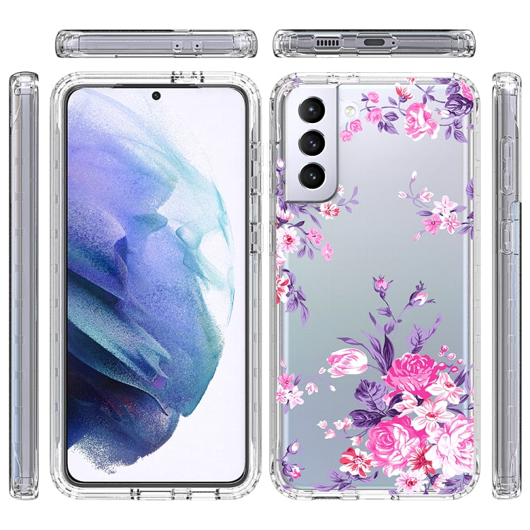 For Samsung Galaxy S21+ 5G 2 in 1 High Transparent Painted Shockproof PC + TPU Protective Case