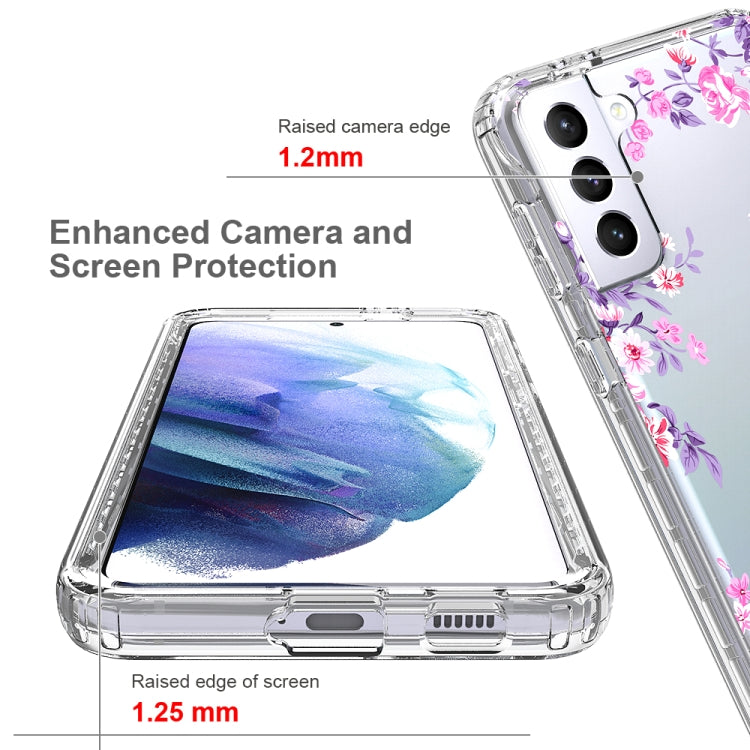 For Samsung Galaxy S21+ 5G 2 in 1 High Transparent Painted Shockproof PC + TPU Protective Case
