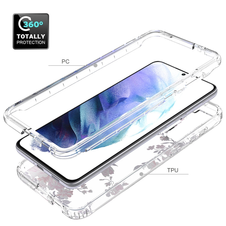 For Samsung Galaxy S21+ 5G 2 in 1 High Transparent Painted Shockproof PC + TPU Protective Case
