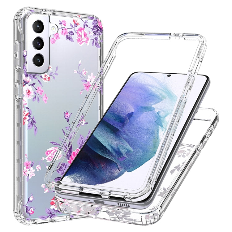 For Samsung Galaxy S21+ 5G 2 in 1 High Transparent Painted Shockproof PC + TPU Protective Case