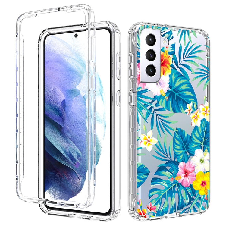 For Samsung Galaxy S21+ 5G 2 in 1 High Transparent Painted Shockproof PC + TPU Protective Case