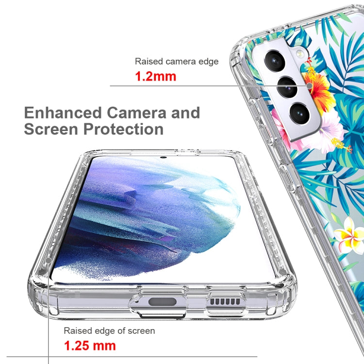 For Samsung Galaxy S21+ 5G 2 in 1 High Transparent Painted Shockproof PC + TPU Protective Case