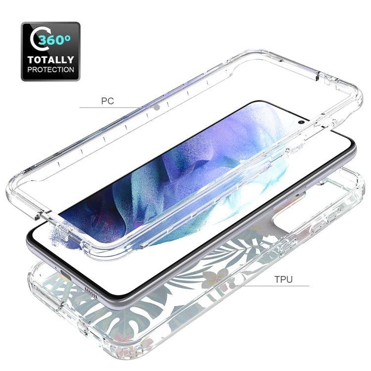 For Samsung Galaxy S21+ 5G 2 in 1 High Transparent Painted Shockproof PC + TPU Protective Case