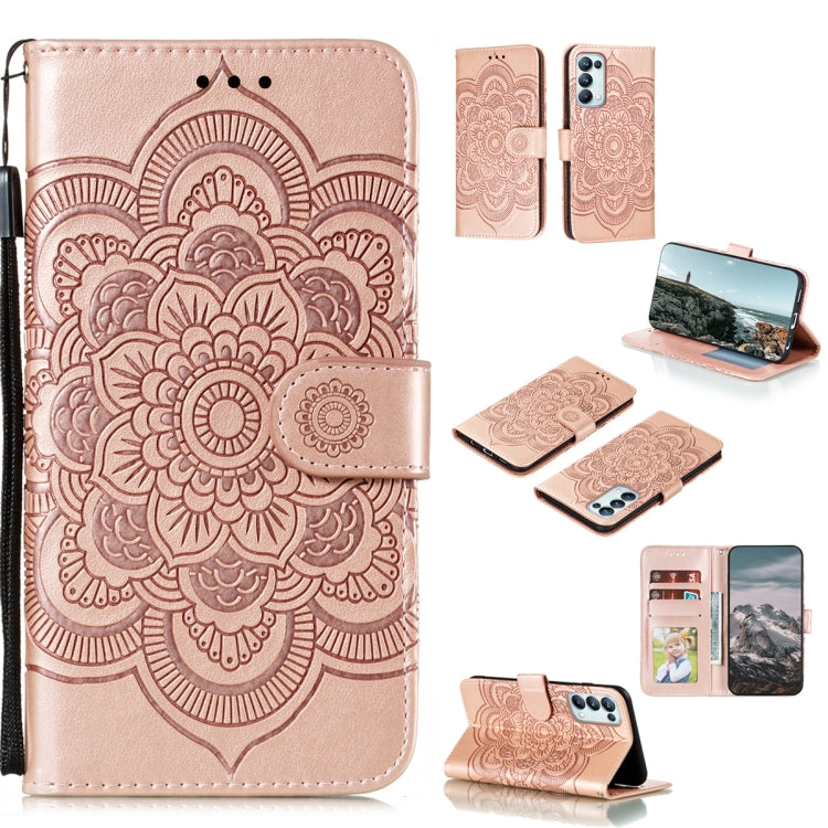 For Nokia 1.4 Mandala Embossing Pattern Horizontal Flip PU Leather Case with Holder & Card Slots & Wallet & Lanyard