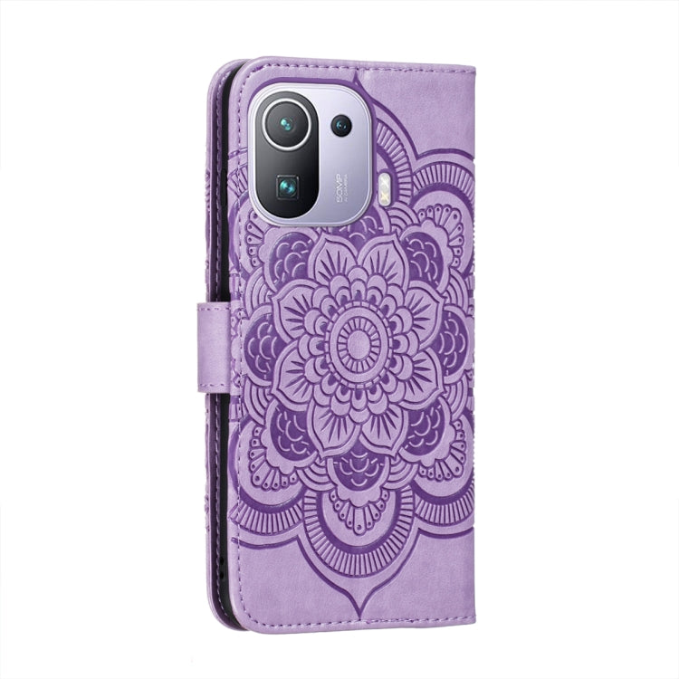 For Xiaomi Mi 11 Pro Mandala Embossing Pattern Horizontal Flip PU Leather Case with Holder & Card Slots & Wallet & Lanyard