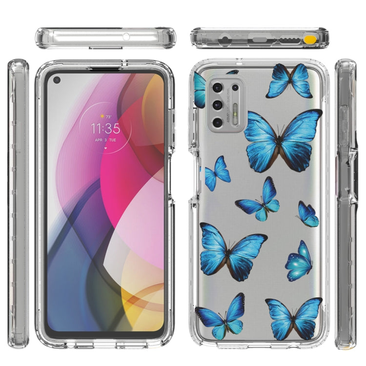 For Motorola Moto G Stylus (2021) 2 in 1 High Transparent Painted Shockproof PC + TPU Protective Case