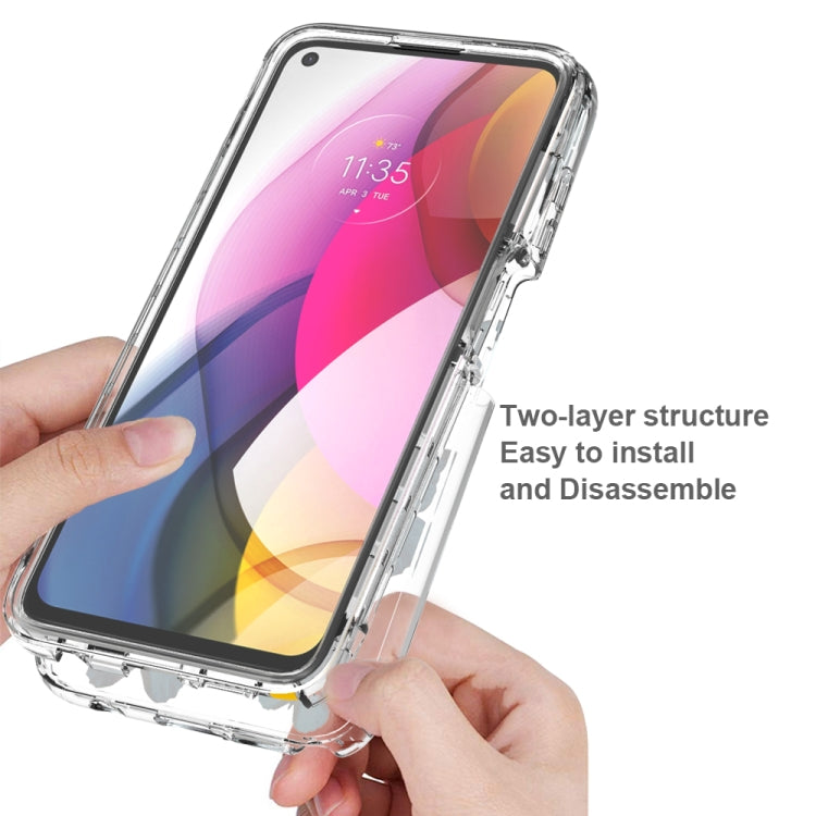 For Motorola Moto G Stylus (2021) 2 in 1 High Transparent Painted Shockproof PC + TPU Protective Case