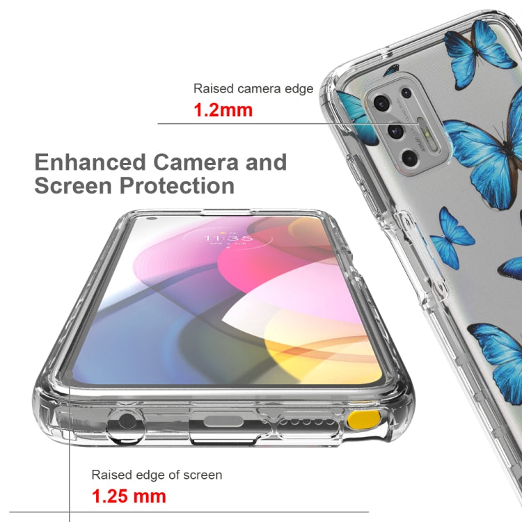 For Motorola Moto G Stylus (2021) 2 in 1 High Transparent Painted Shockproof PC + TPU Protective Case