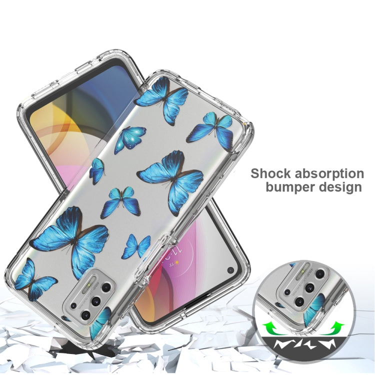For Motorola Moto G Stylus (2021) 2 in 1 High Transparent Painted Shockproof PC + TPU Protective Case