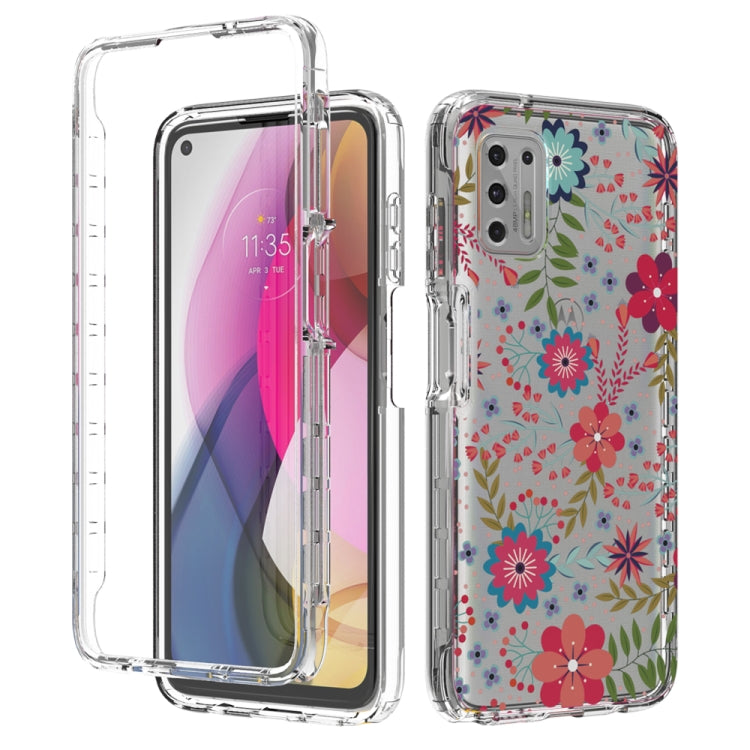 For Motorola Moto G Stylus (2021) 2 in 1 High Transparent Painted Shockproof PC + TPU Protective Case
