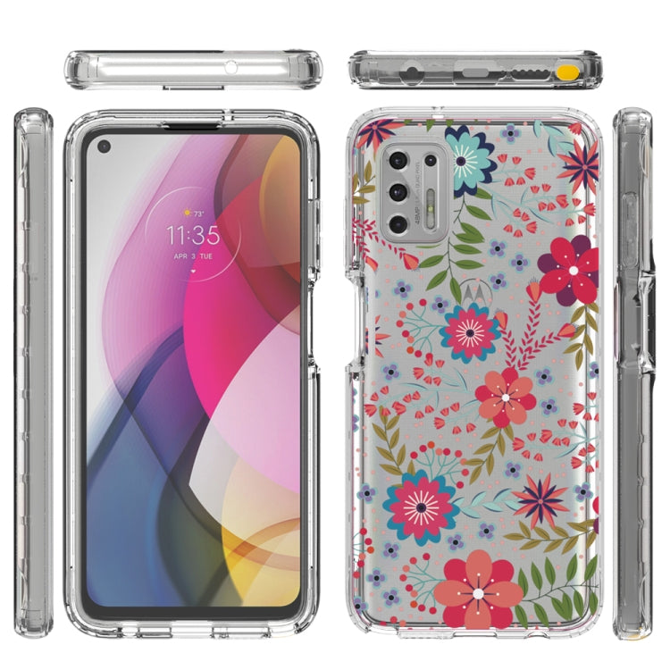 For Motorola Moto G Stylus (2021) 2 in 1 High Transparent Painted Shockproof PC + TPU Protective Case