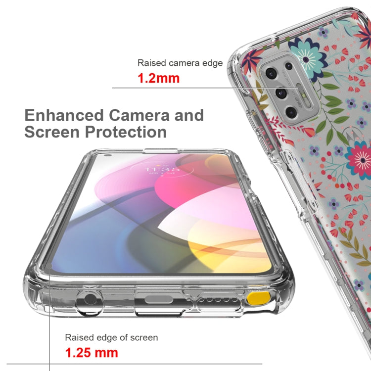 For Motorola Moto G Stylus (2021) 2 in 1 High Transparent Painted Shockproof PC + TPU Protective Case