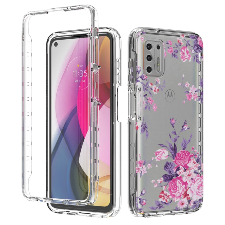 For Motorola Moto G Stylus (2021) 2 in 1 High Transparent Painted Shockproof PC + TPU Protective Case