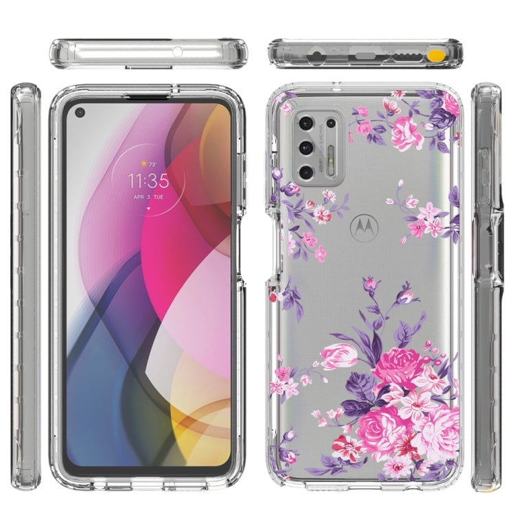For Motorola Moto G Stylus (2021) 2 in 1 High Transparent Painted Shockproof PC + TPU Protective Case