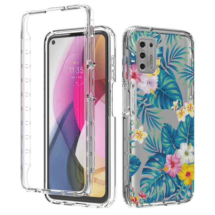 For Motorola Moto G Stylus (2021) 2 in 1 High Transparent Painted Shockproof PC + TPU Protective Case
