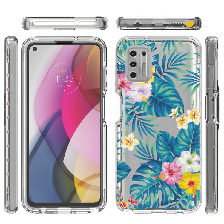 For Motorola Moto G Stylus (2021) 2 in 1 High Transparent Painted Shockproof PC + TPU Protective Case