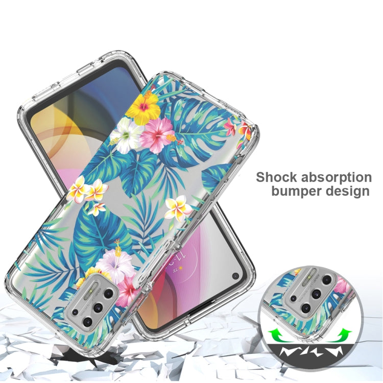 For Motorola Moto G Stylus (2021) 2 in 1 High Transparent Painted Shockproof PC + TPU Protective Case