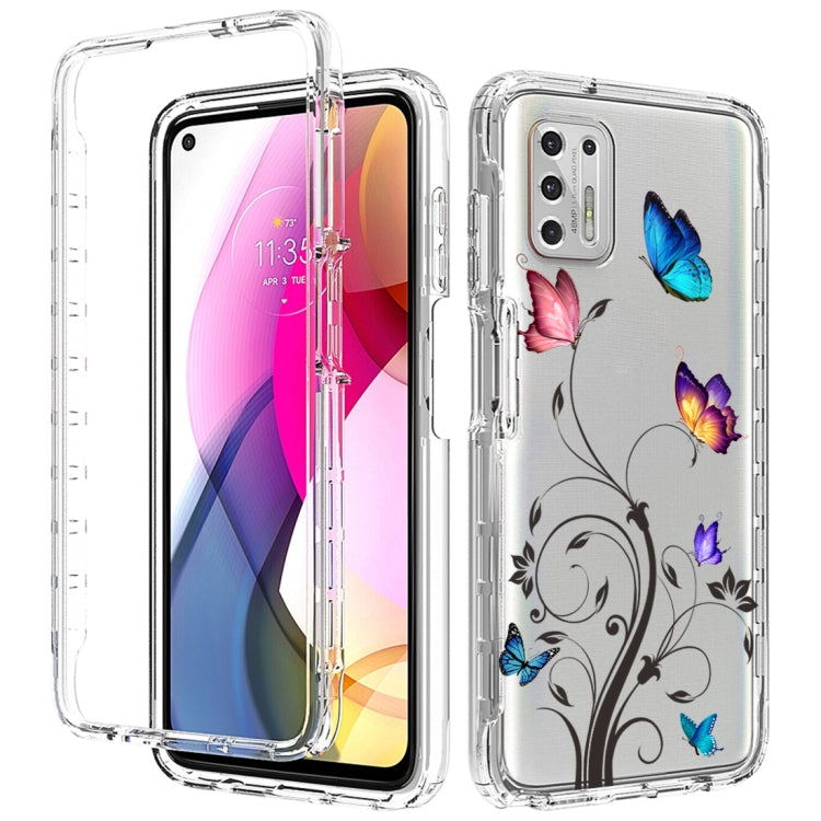 For Motorola Moto G Stylus (2021) 2 in 1 High Transparent Painted Shockproof PC + TPU Protective Case