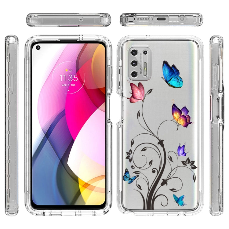 For Motorola Moto G Stylus (2021) 2 in 1 High Transparent Painted Shockproof PC + TPU Protective Case