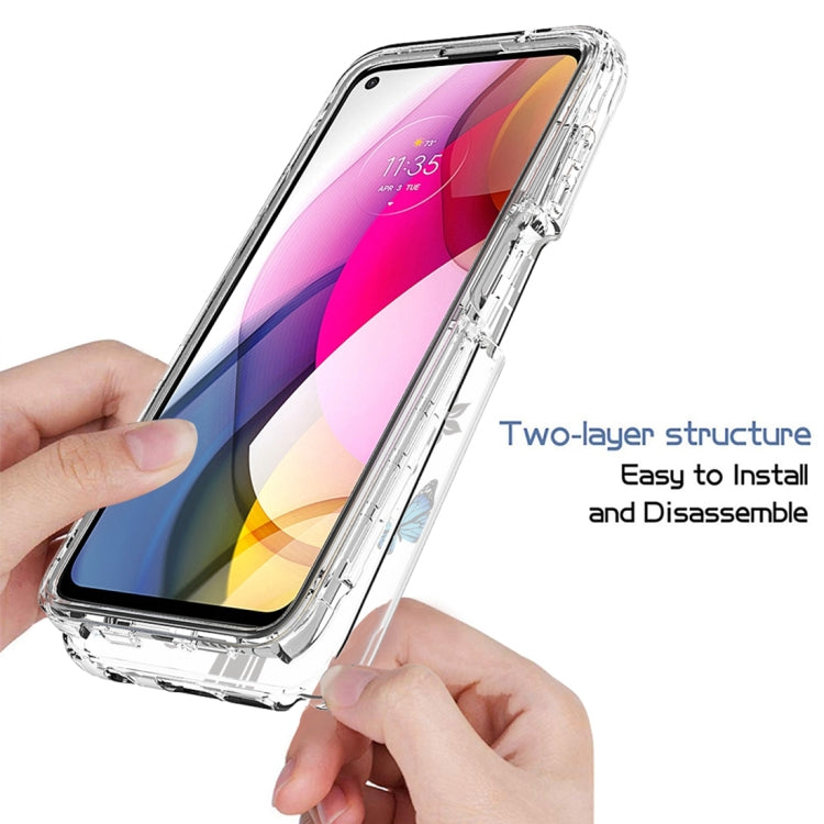 For Motorola Moto G Stylus (2021) 2 in 1 High Transparent Painted Shockproof PC + TPU Protective Case