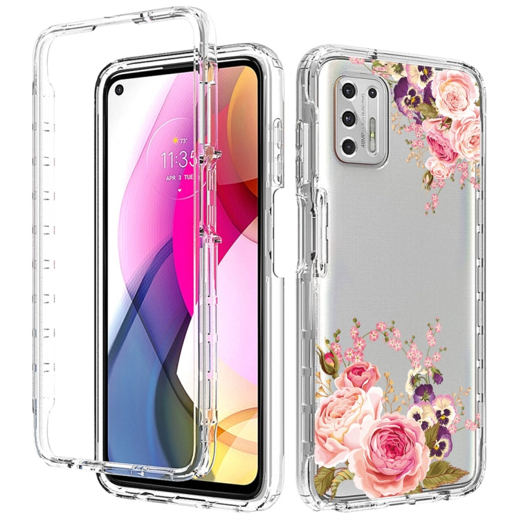 For Motorola Moto G Stylus (2021) 2 in 1 High Transparent Painted Shockproof PC + TPU Protective Case