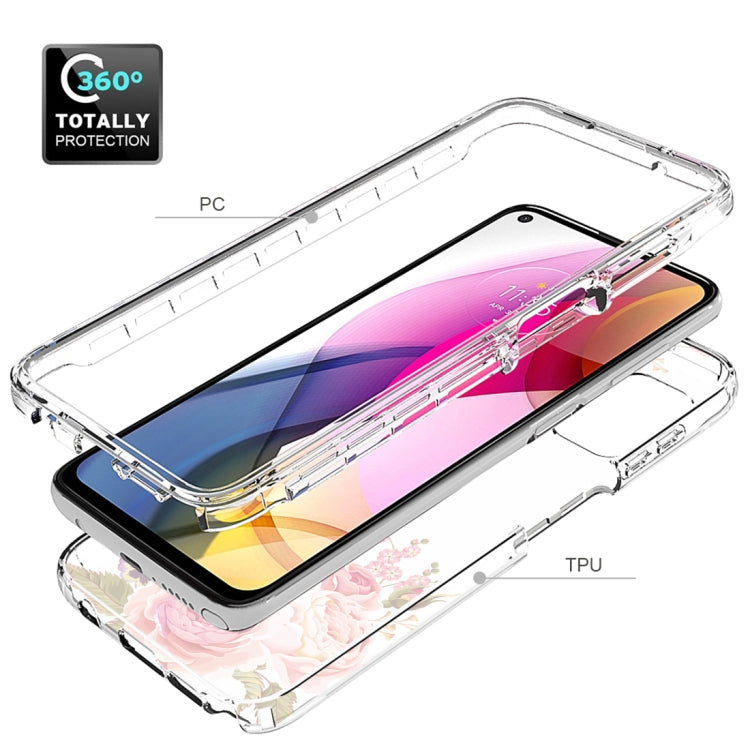 For Motorola Moto G Stylus (2021) 2 in 1 High Transparent Painted Shockproof PC + TPU Protective Case