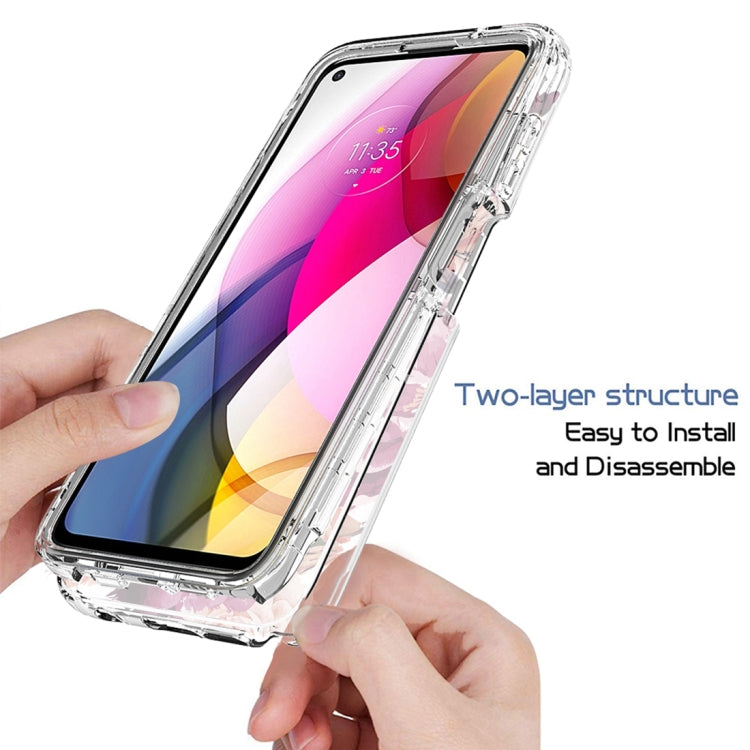For Motorola Moto G Stylus (2021) 2 in 1 High Transparent Painted Shockproof PC + TPU Protective Case