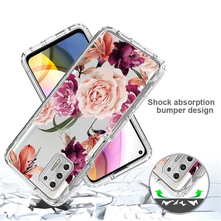 For Motorola Moto G Stylus (2021) 2 in 1 High Transparent Painted Shockproof PC + TPU Protective Case