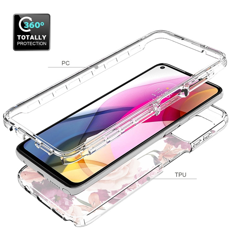 For Motorola Moto G Stylus (2021) 2 in 1 High Transparent Painted Shockproof PC + TPU Protective Case