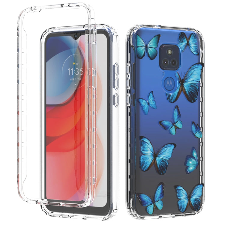 For Motorola Moto G Play (2021) 2 in 1 High Transparent Painted Shockproof PC + TPU Protective Case