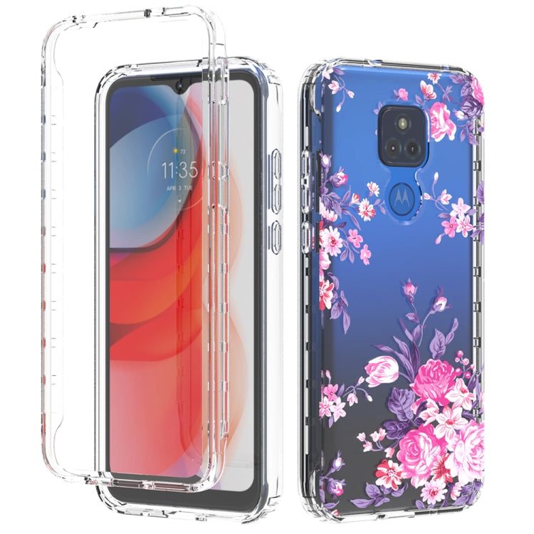 For Motorola Moto G Play (2021) 2 in 1 High Transparent Painted Shockproof PC + TPU Protective Case